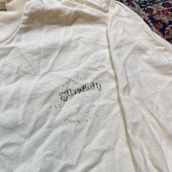 VTG‎ 80s Anvil Black Tag Silverado california long sleeve tshirt M USA cream - Picture 4 of 7